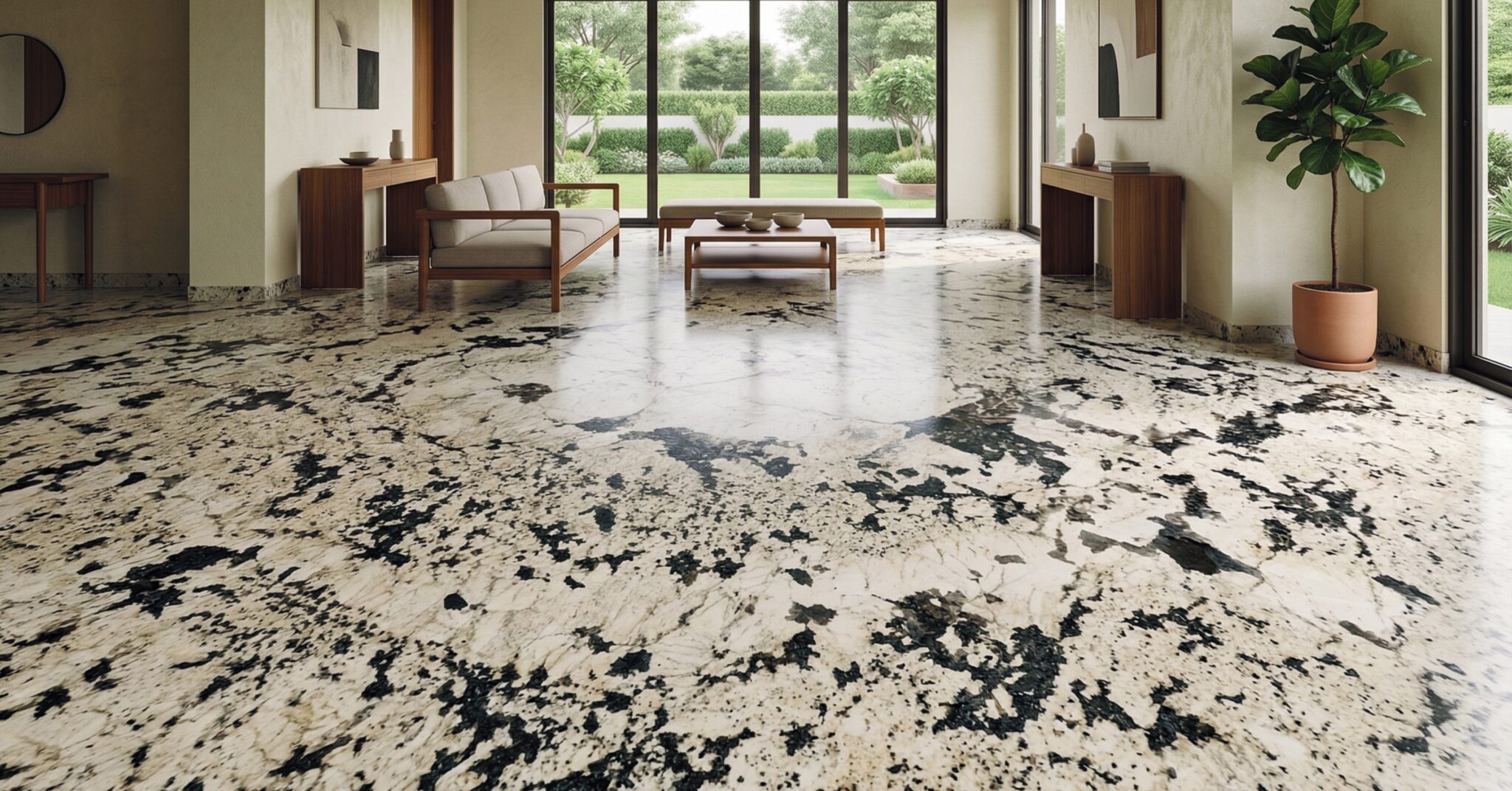 granite flooring modern home India