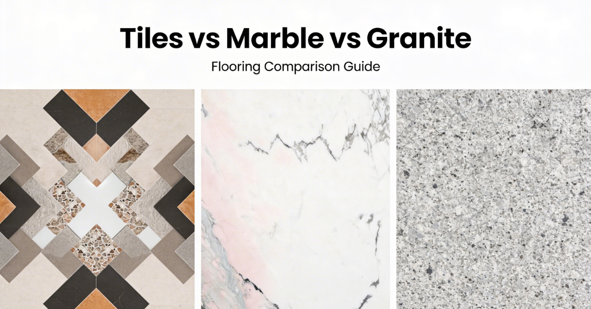 Tiles vs Marble vs Granite