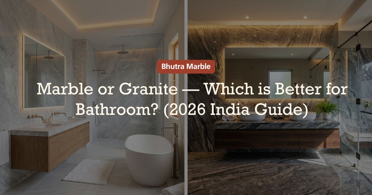 marble or granite for bathroom