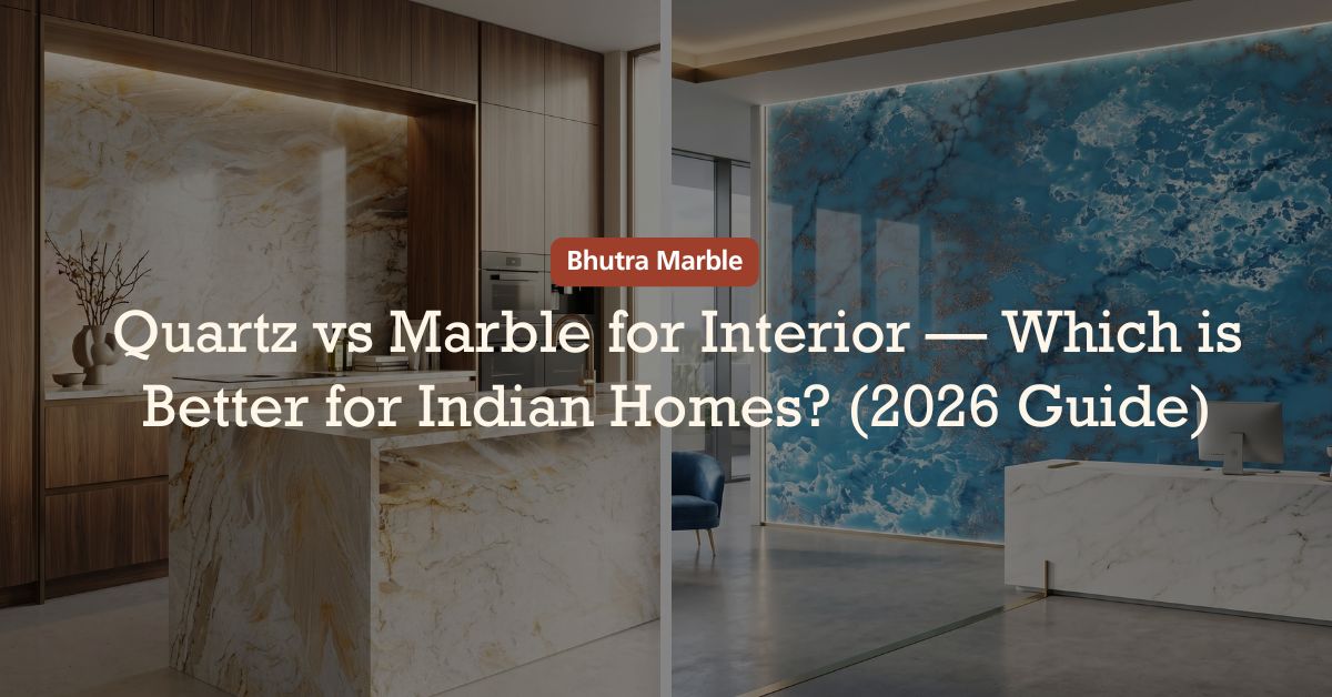 Quartz vs Marble for Interior