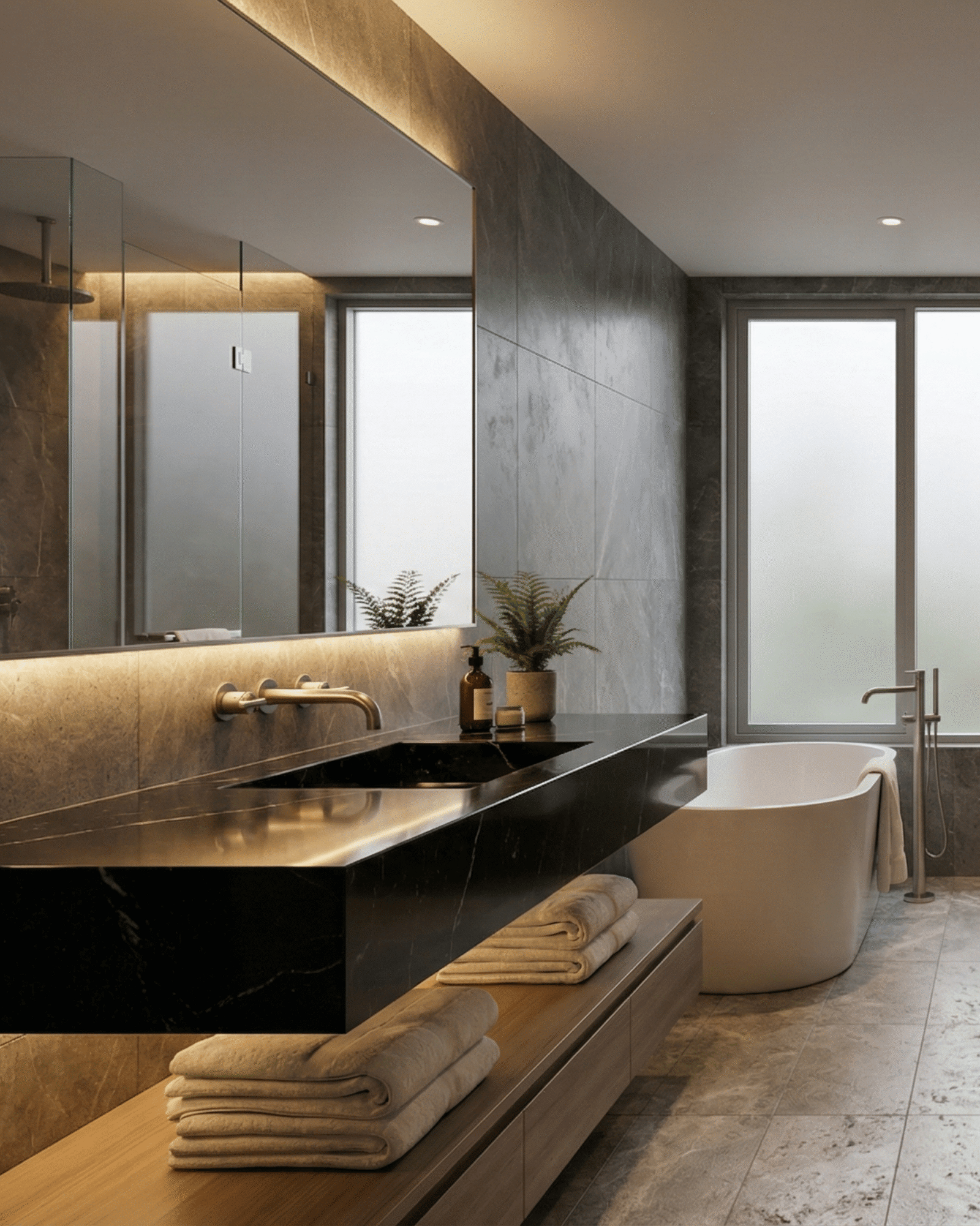 Bathroom & Vanity (Bhutra Marble)