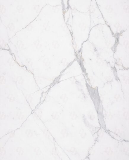 Detailed close-up of Statuario Extra Marble surface highlighting natural grey veins and smooth white marble finish