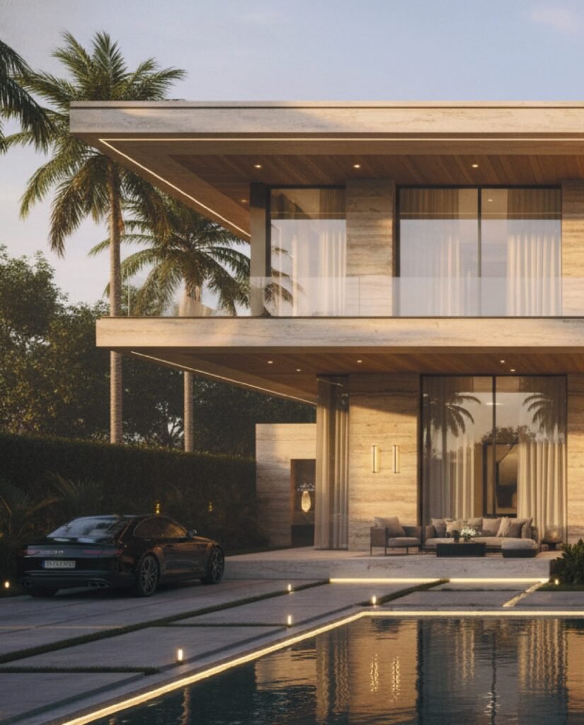 Italian marble for luxury home exteriors
