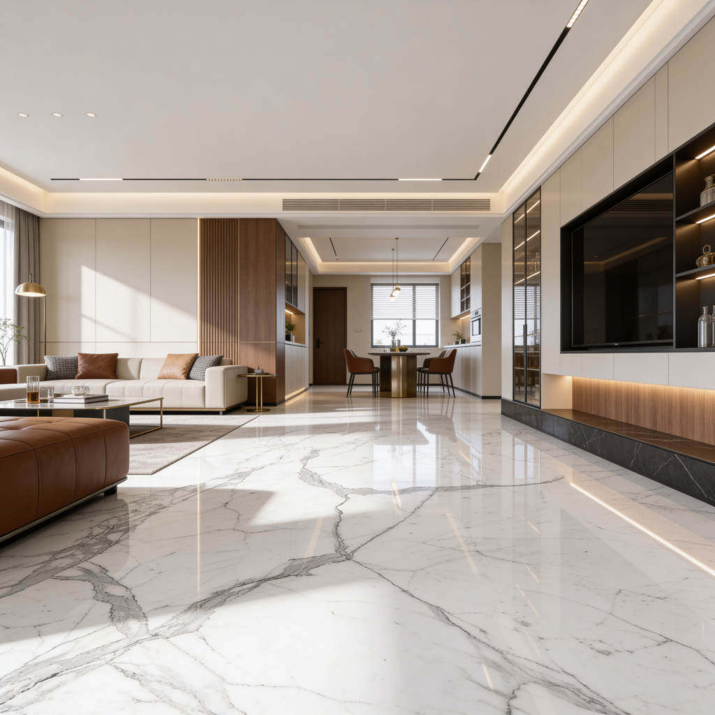 Italian marble flooring design
