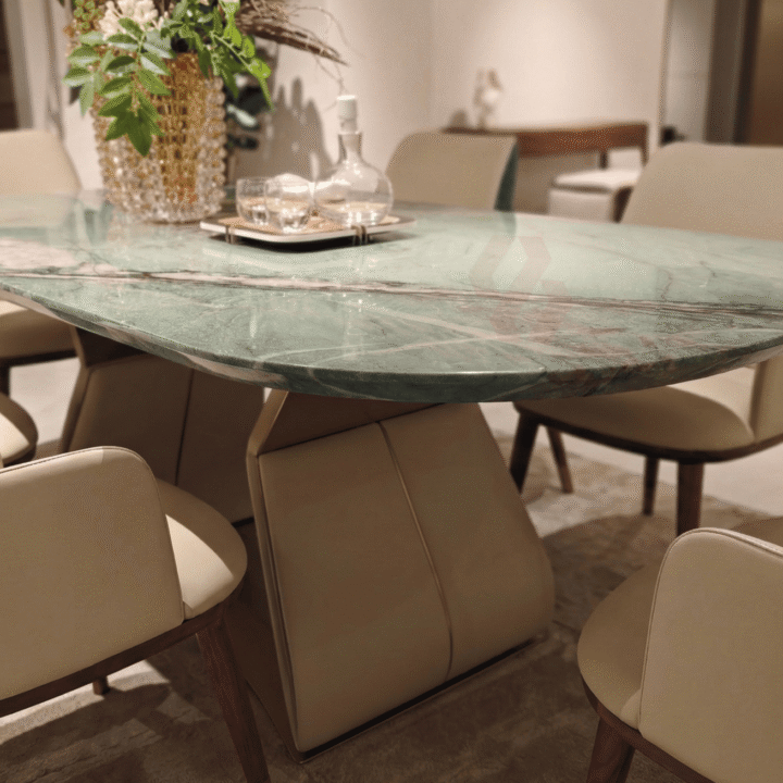 Luxury Dining Space with Green Marble 1