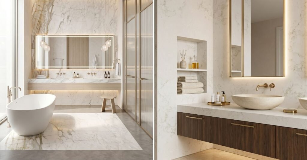 Bathrooms and vanities applications