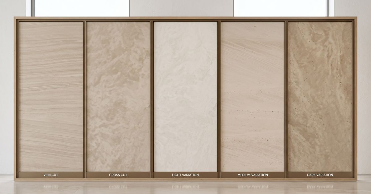 Moca Cream Limestone Variations and Cuts