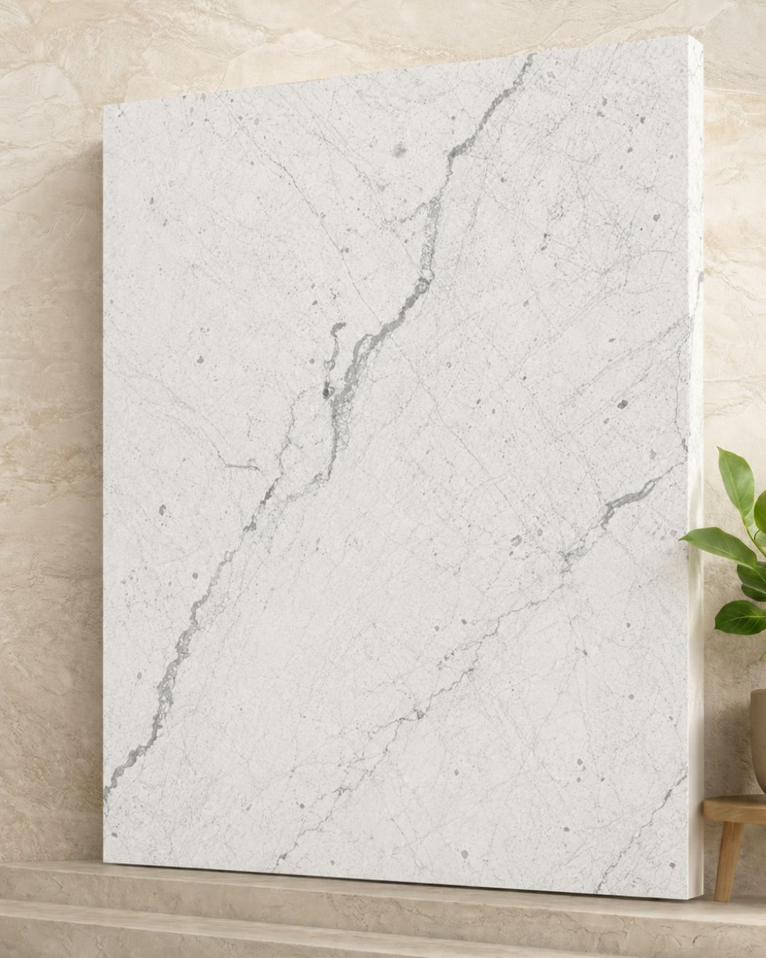 Indian Statuario marble slab processed in Kishangarh