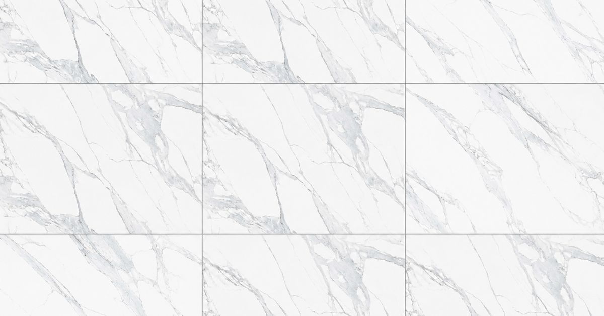 Printed Statuario look vitrified tile surface