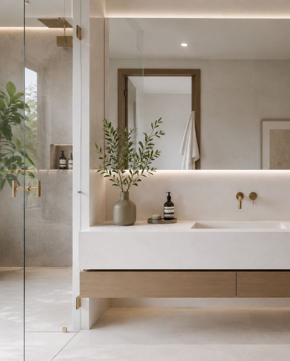 Vietnamese White Marble (Bathroom Vanity Application)