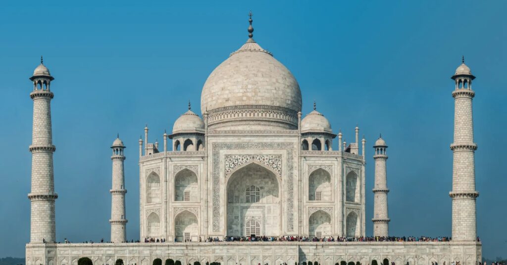 Taj Mahal built with Makrana marble from Rajasthan