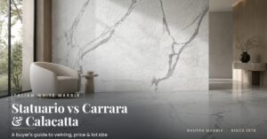 Statuario vs Carrara & Calacatta